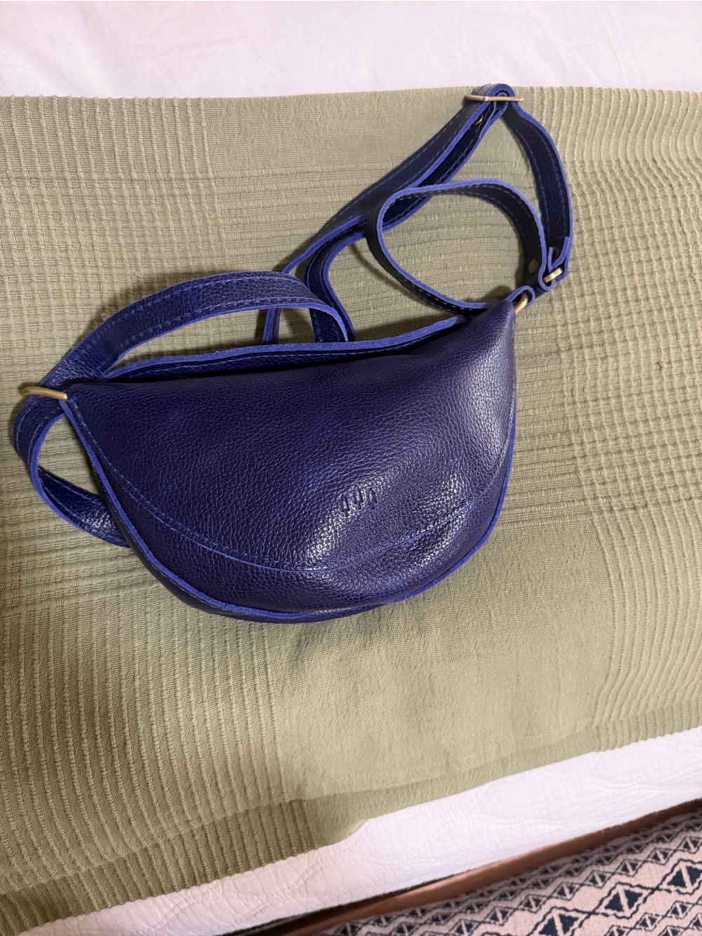 Portland leather Koala (small)- Deep Blue Leather Crossbody Bag - Women. NWOT